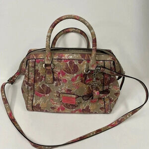 Guess Marian Floral Shoulder Satchel Crossbody Box EUC Limited Edition